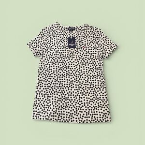 Nautica Kids Black and White Polka Dot Tee
